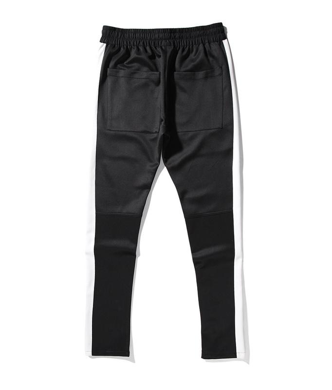 Black Icon Zipper Decoration Pants