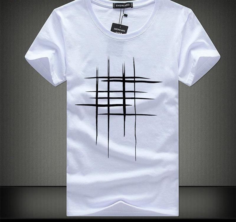 Cross Print Cotton T Shirts