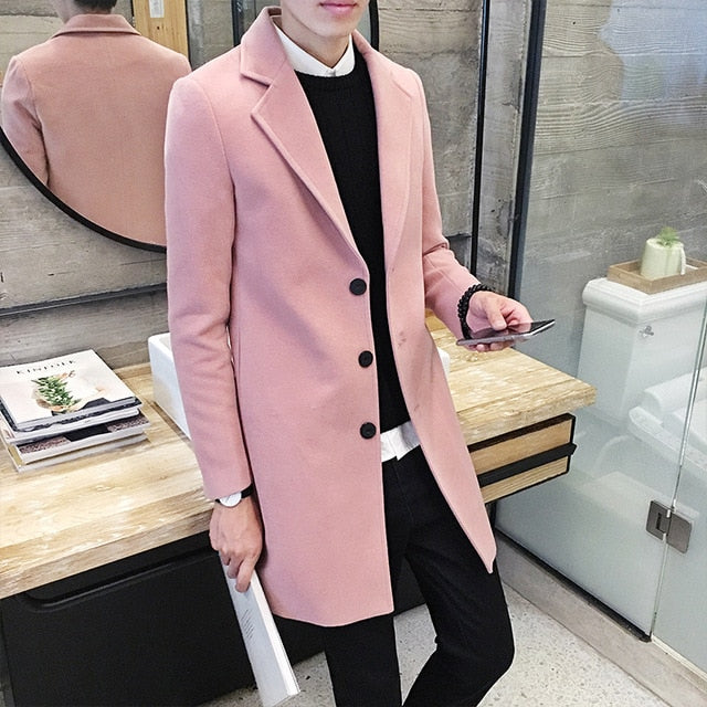 New! Slimcut Woolen Overcoat