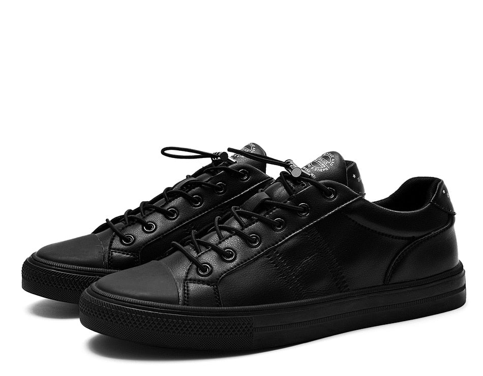 Skater Luxe Sneaker - Black on Black Vegan Leather