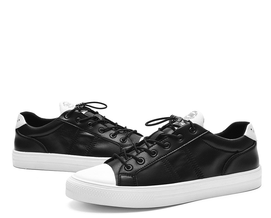 Skater Luxe Sneaker - Black on Black Vegan Leather