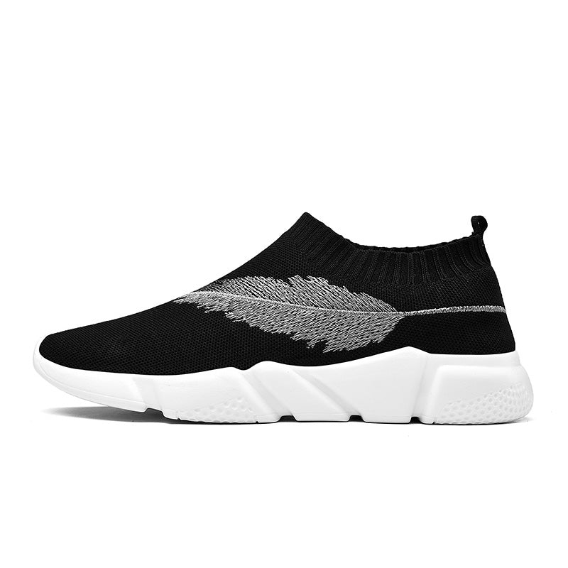 Feather Socks Shoes - Black