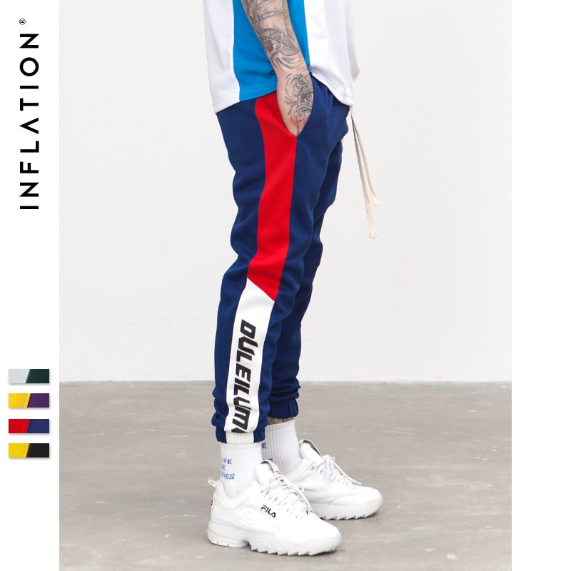 Colorblock Pants Side Stripe