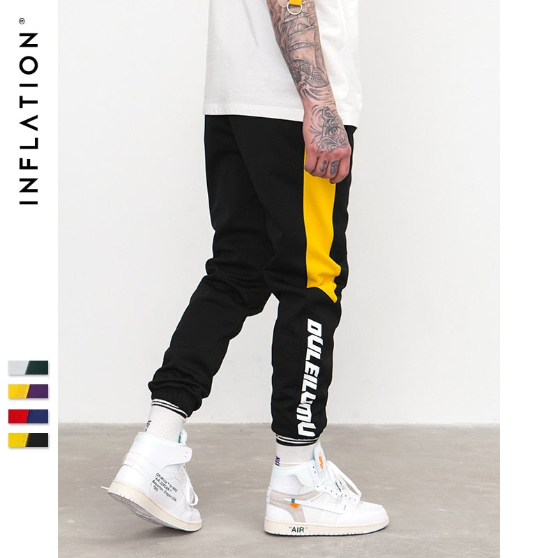 Colorblock Pants Side Stripe