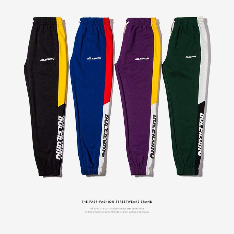 Colorblock Pants Side Stripe