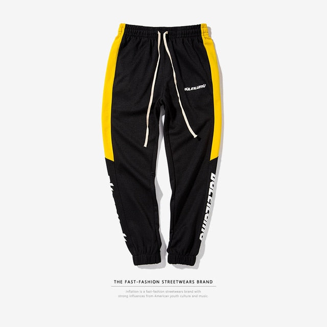 Colorblock Pants Side Stripe