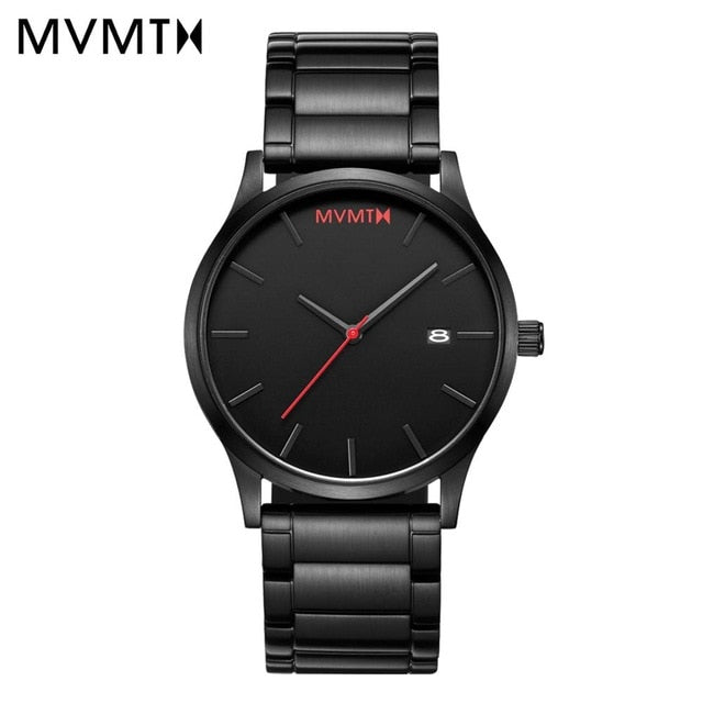 MVMT Watch Black steel Watchband 45mmdw