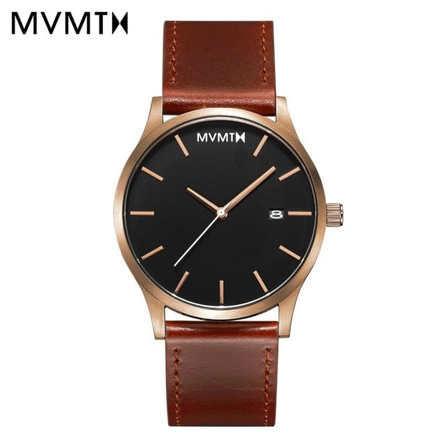 MVMT Watch Black steel Watchband 45mmdw