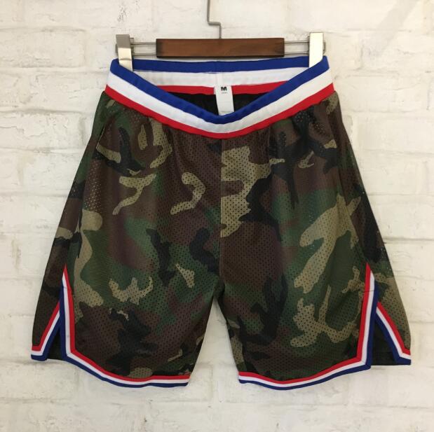 Army Green Camouflage Stripe Shorts