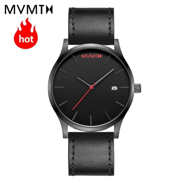 MVMT Watch Black steel Watchband 45mmdw