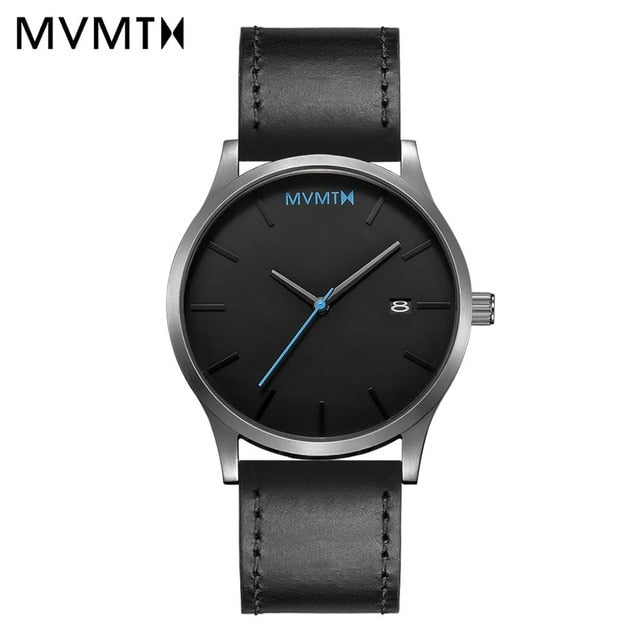 MVMT Watch Black steel Watchband 45mmdw