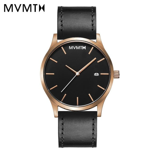 MVMT Watch Black steel Watchband 45mmdw