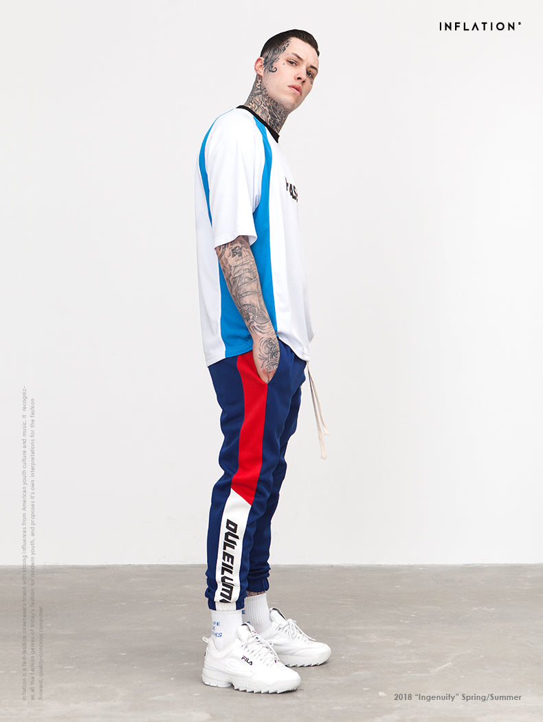 Colorblock Pants Side Stripe