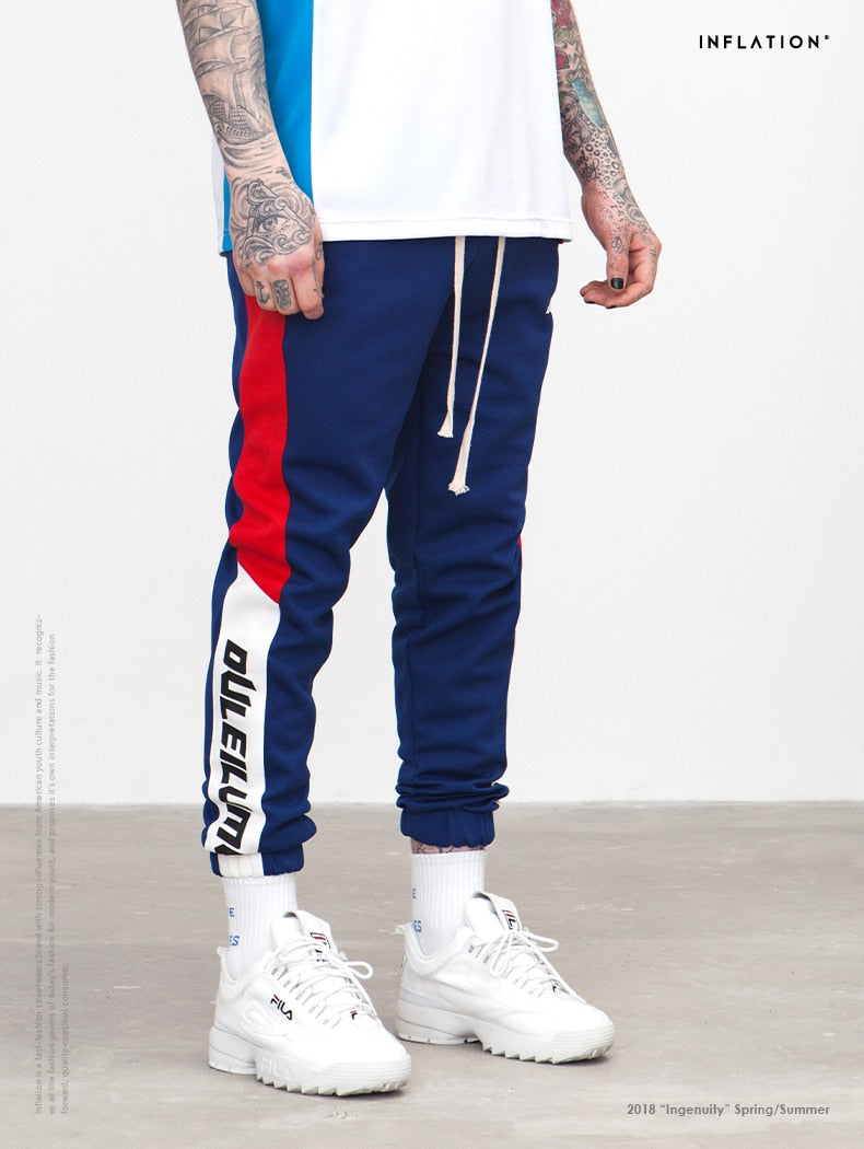 Colorblock Pants Side Stripe