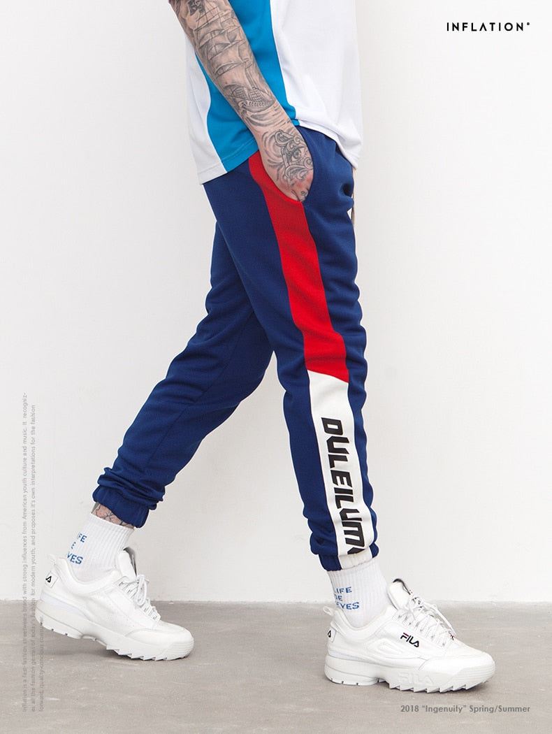 Colorblock Pants Side Stripe