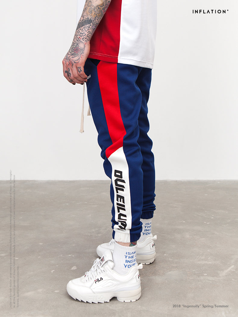 Colorblock Pants Side Stripe