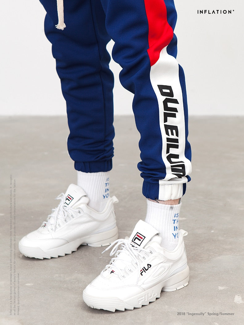 Colorblock Pants Side Stripe