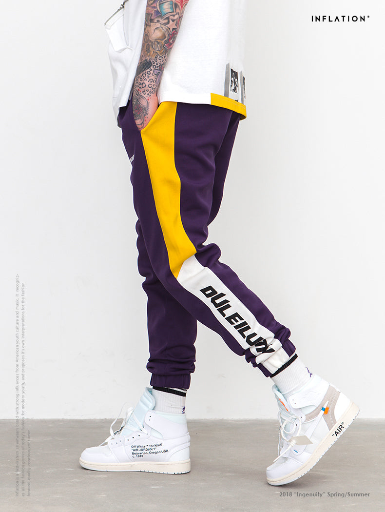 Colorblock Pants Side Stripe