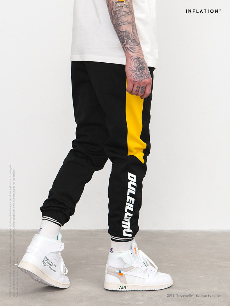 Colorblock Pants Side Stripe