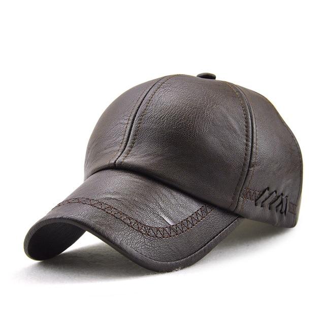 Vegan Leather Baseball Cap