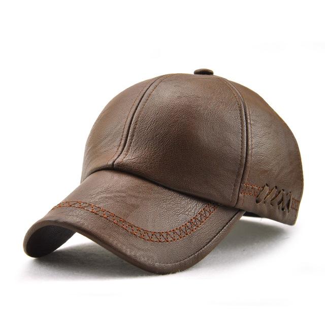 Vegan Leather Baseball Cap