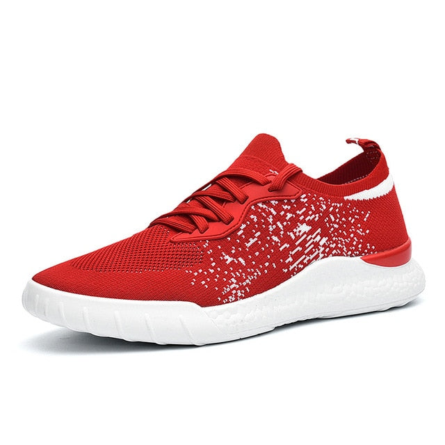 &quot;The Player&quot; Non Slip Soft Mesh Sneaker - Red Splatter