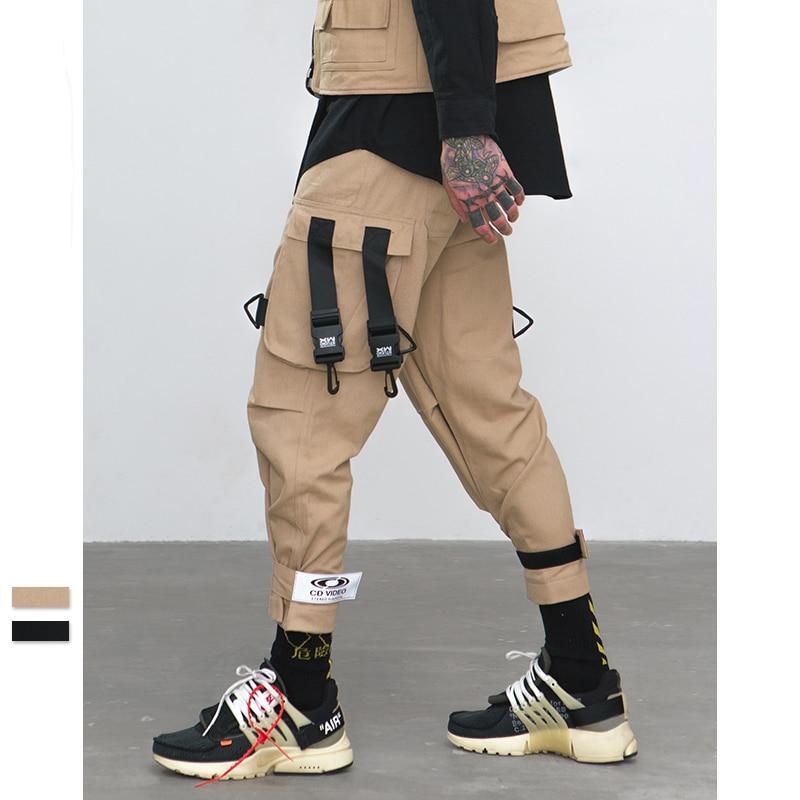 Loose Fit Elastic Waist Cargo Pants