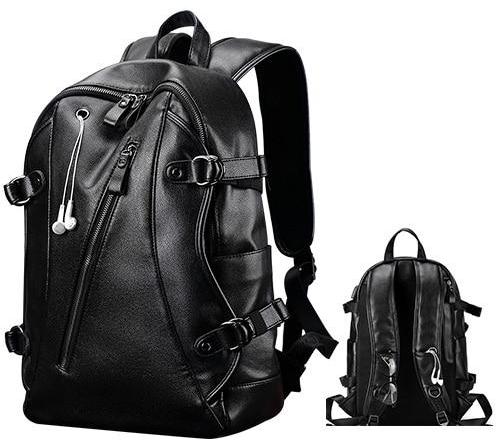 Luxe Leather Men Laptop Travel Backpack