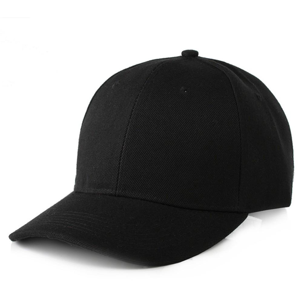 Adjustable Baseball Snapback Hat - Black