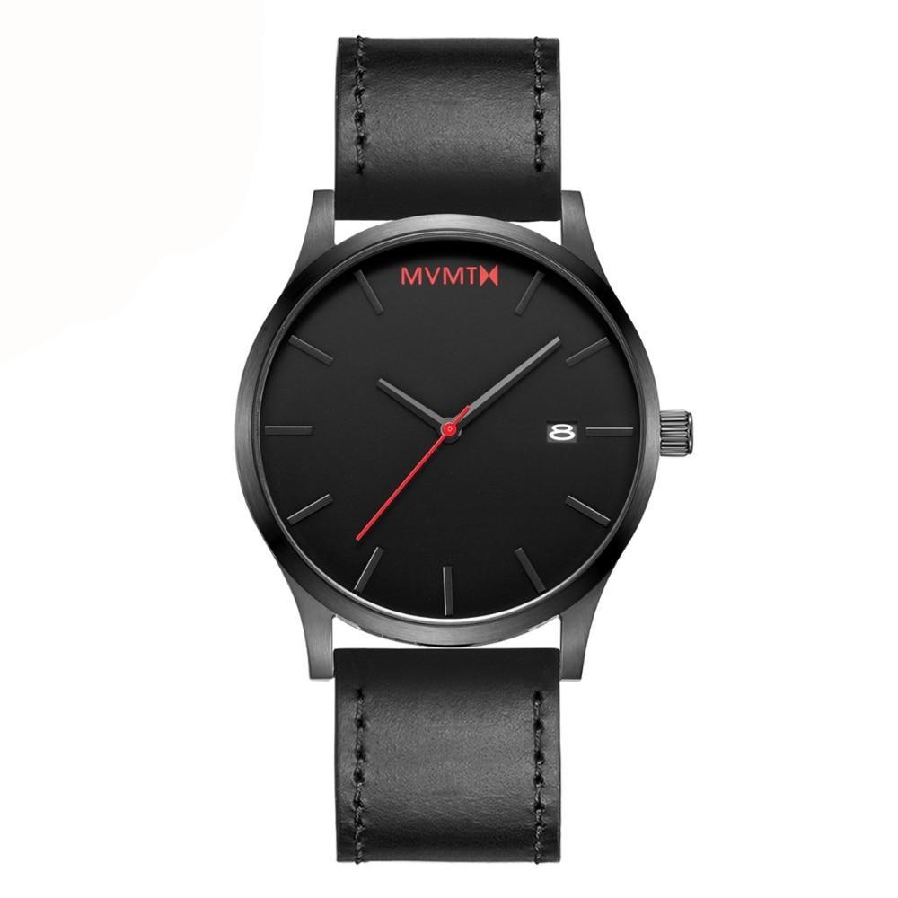 MVMT Watch Black steel Watchband 45mmdw