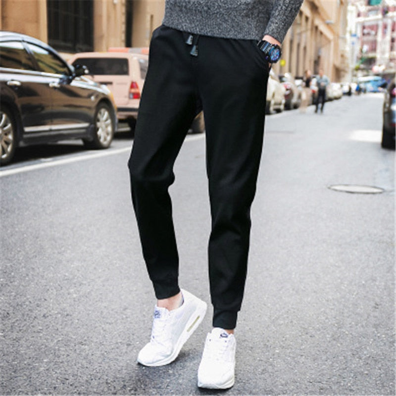 Solid Color Urban Pants